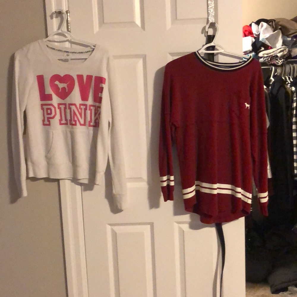 Pink sweaters